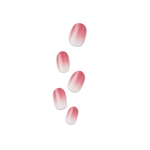 Impress Color No Glue Fake Press On Nails - Beat The Heat | Design, Pink, Short, Oval, Manicure