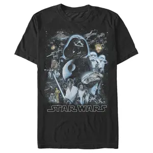 Men's Star Wars Galaxy Of Stars Poster T-Shirt