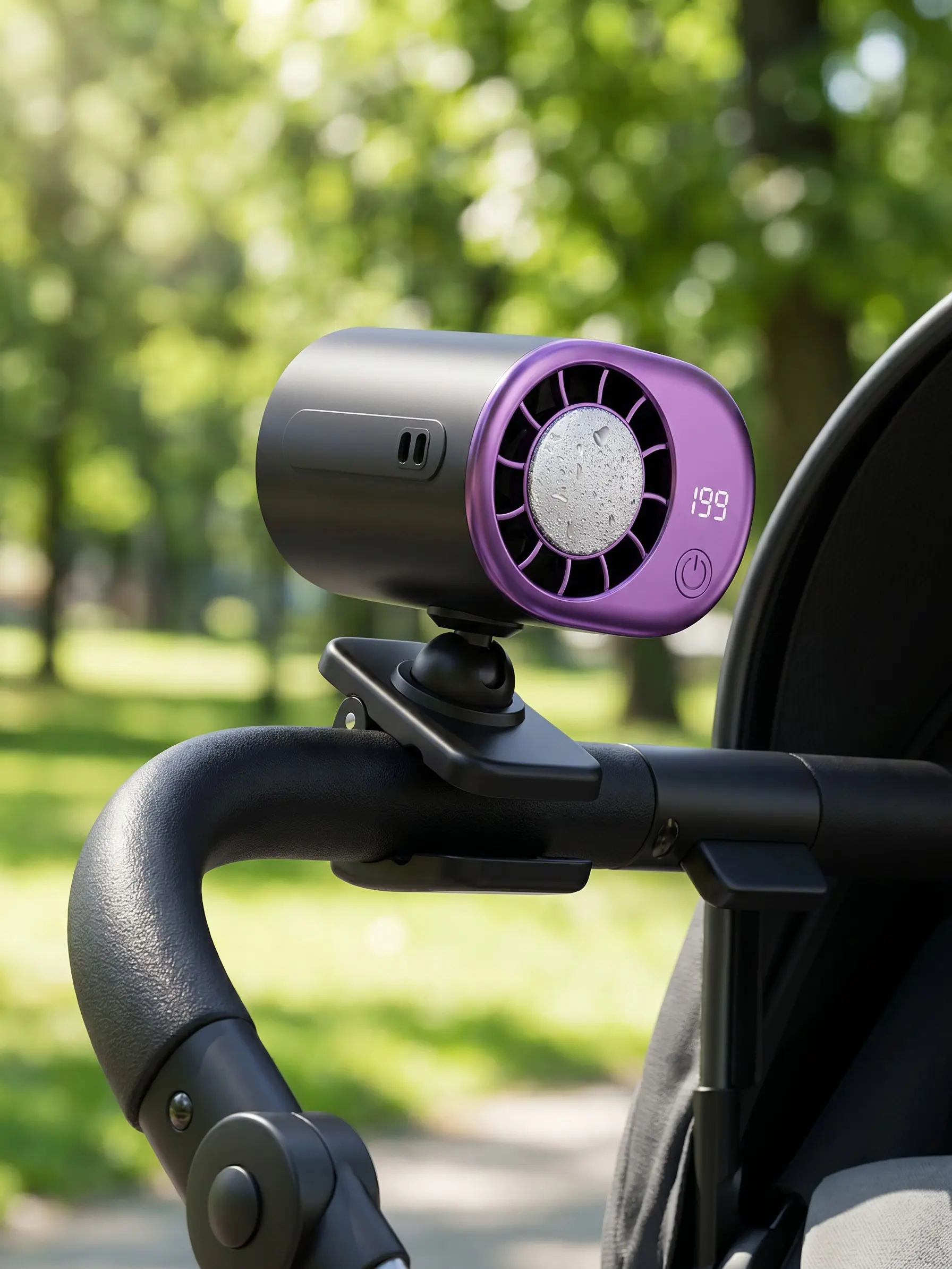 Portable Clip Fan ️ Semiconductor Cooling | 360° Rotation | Ultra Strong Airflow