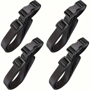 4pcs Adjustable Nylon Utility Straps, Easy Release Buckle, Perfect for Hiking, Travel & Outdoor Adventures, 0.75" W X 40" L