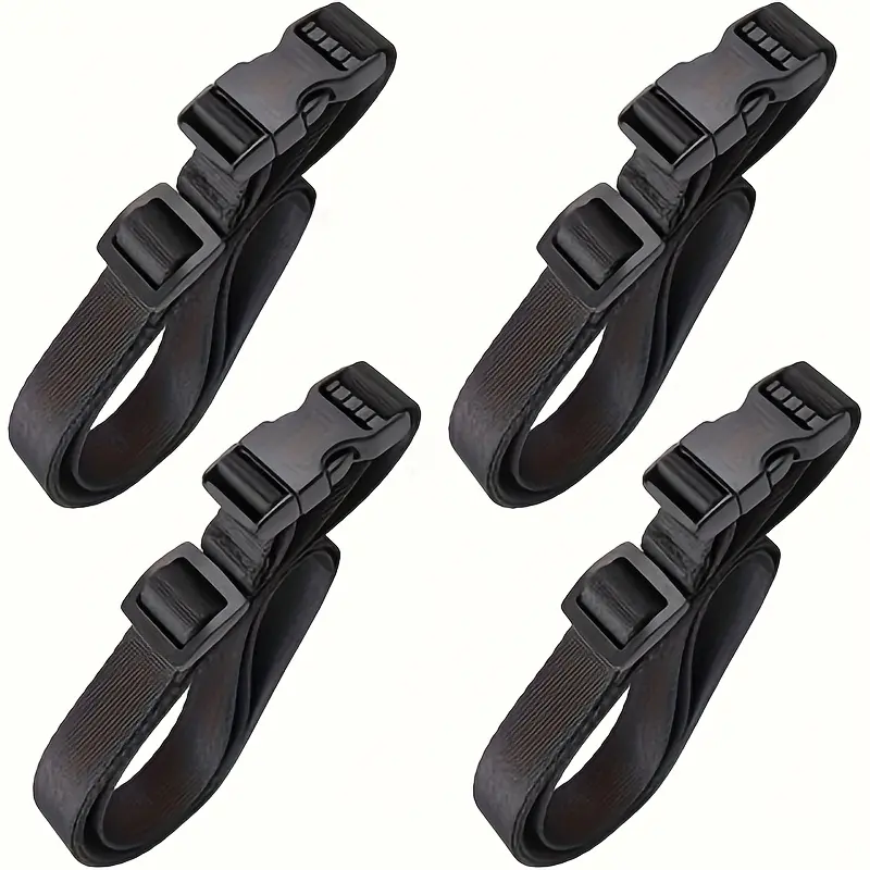 4pcs Adjustable Nylon Utility Straps, Webbing, Easy Release Buckle, Perfect for Hiking, Travel & Outdoor Adventures, 0.75" W X 40" L