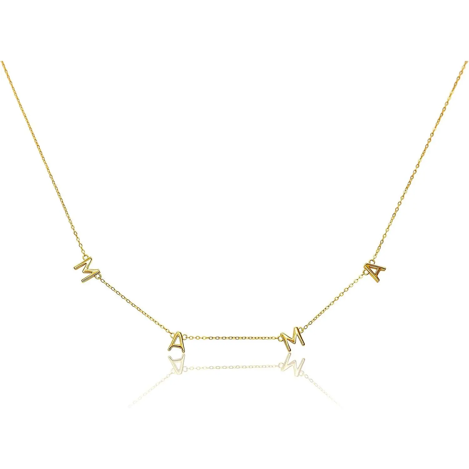Mama Necklace, Gold Dipped Fashion Jewelry | Gifts for New Mom | Gold Mom Necklace | Birthday Gifts | Travel Accessories for Women, Designed in California necklace name necklace charm necklace