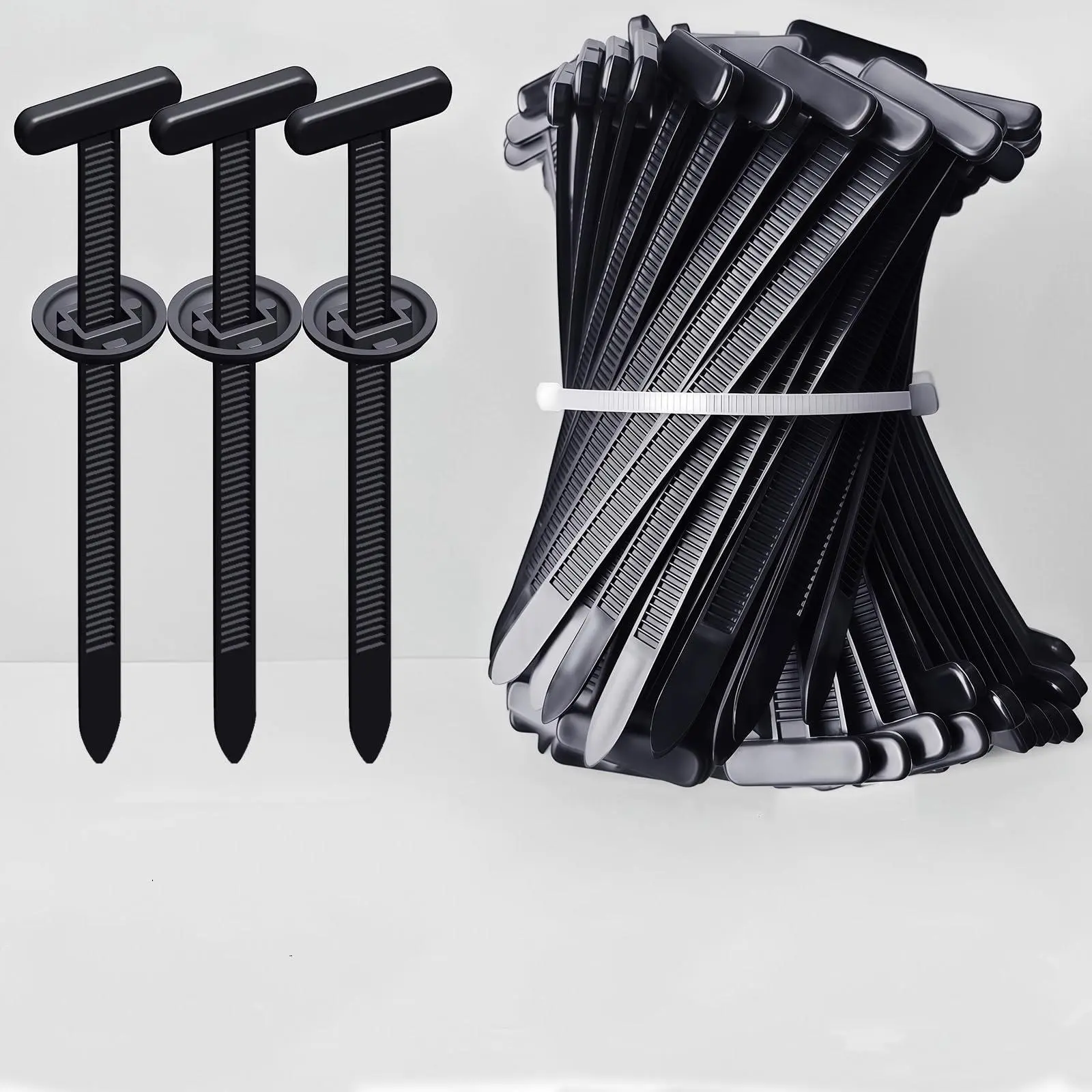 Nylon Universal Cable Tie Buckle | Upgrade Multipurpose Plastic Cable Ties Tool | Heavy Duty Self-Locking Nylon Zip Ties Holder | Perfect for Car, Daily Auto Fixing, and Organizing Cables