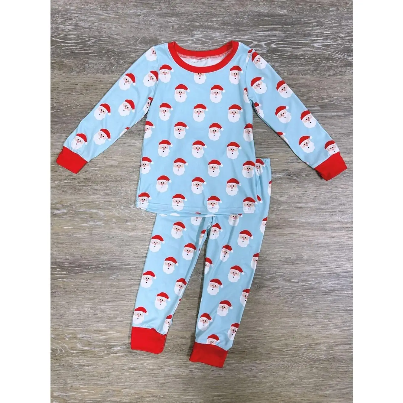 Jolly Old St. Nick Girls or Boys Long Sleeve Pajama Set