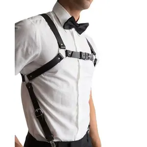 Men’s Adjustable Chest Harness | Fashion Body Strap Vest | Punk Streetwear Accessory | Festival Outfit Harness for Men