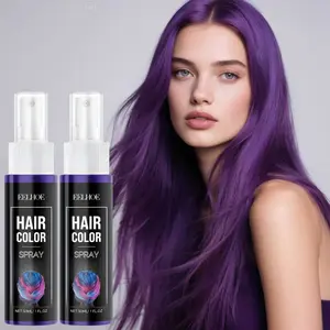 Super value two-piece purple temporary hair dye spray, suitable for Christmas, New Year, party dating, etc., to create shiny natural hair, quick and easy to use, uniform coverage, disposable, men and women