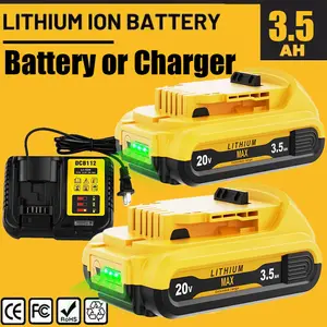 High quality 20V FOR DEWALT 20 Volt MAX Lithium-Ion Battery / Charger DCB203 DCB201 DCB200-2