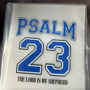 DTF Transfers Psalm 23 The Lord is My Shepherd Shirt Pocket Design for Custom Clothing