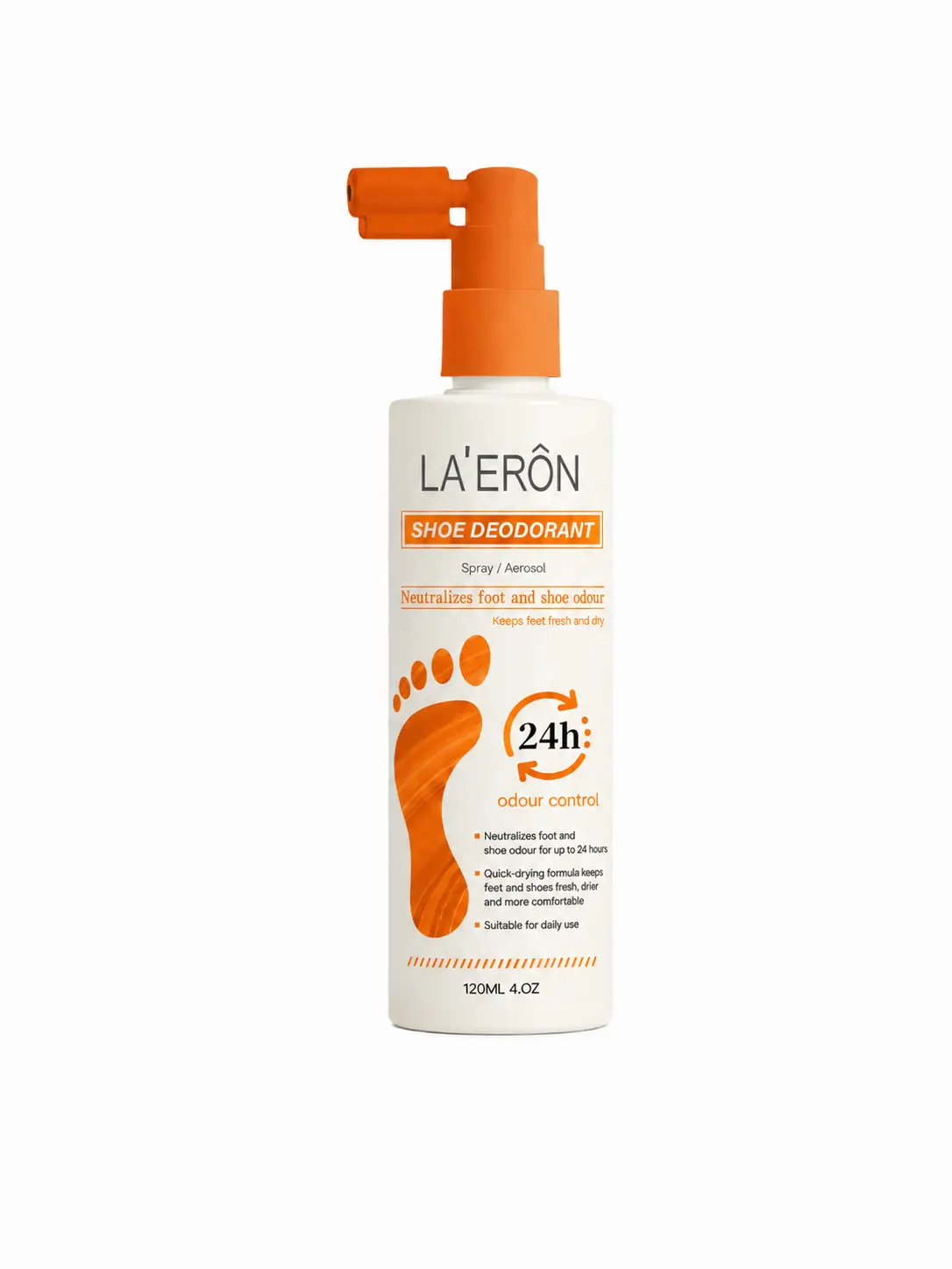 LA'ERÔN Shoe Deodorant Spray (120ml / 4oz)