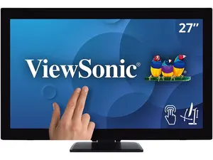 ViewSonic TD2760 27 Inch 1080p 10-Point Multi Touch Screen Monitor with Advanced Ergonomics RS232 HDMI and DisplayPort
