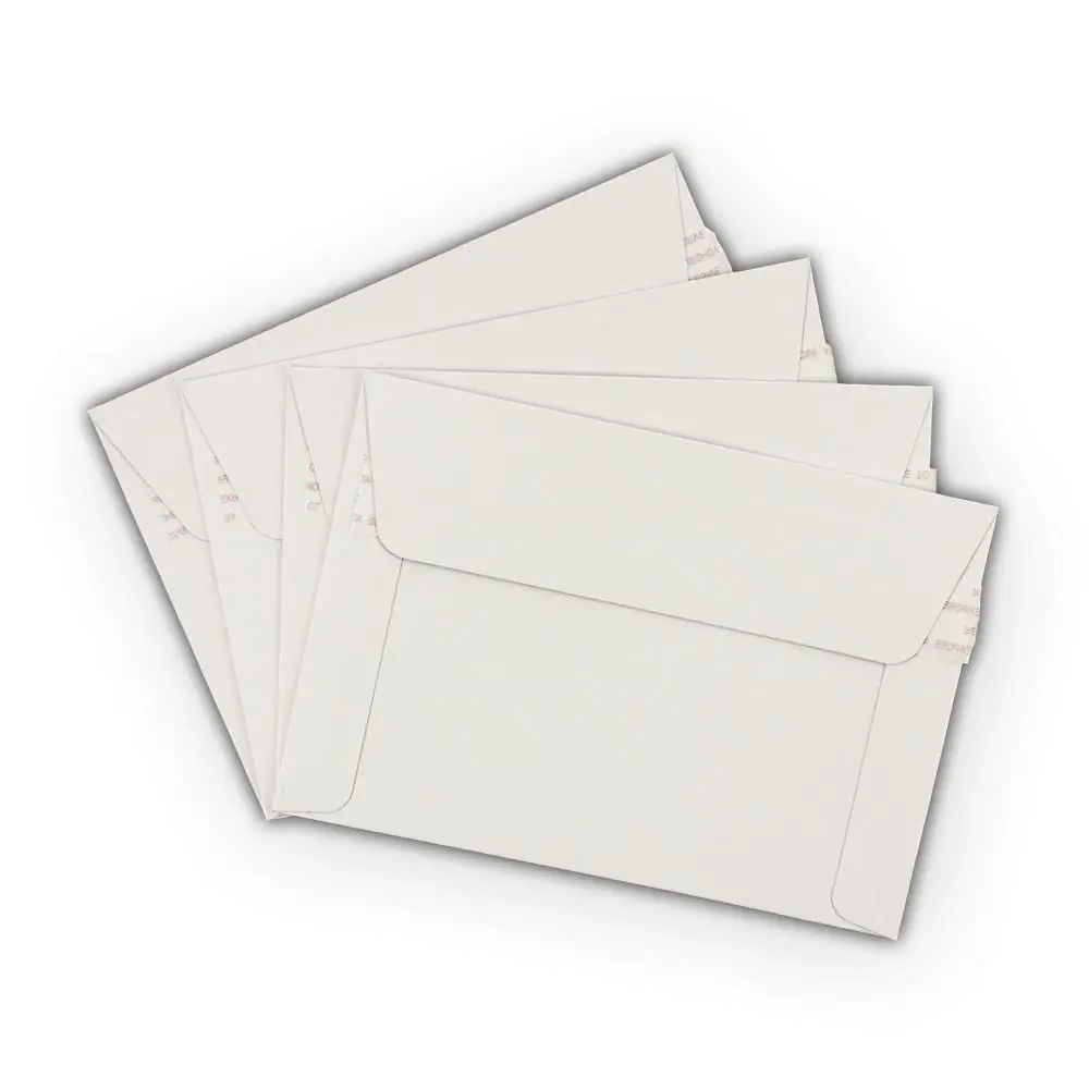 50  6.5 X 4.5 Rigid Photo Mailers Stay Flats White Cardboard Self Seal Envelopes