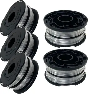 DF-065 Trimmer Line Replacement Spool for BLACK+DECKER GH710 GH700 GH750 14-Inch Electric Trimmer/Edger, 0.065-Inch DF-065-BKP Replacement Dual Line Feed Spool for 90517175, 90567225N Spools 900745470