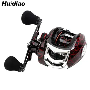 Huidiao Birds-Nest Free Baitcasting Reel 7.2:1 High Speed Ratio 12-Level Magnetic Brake Low Profile Casting Reel Metal Spool/Handle for Freshwater & Saltwater Fishing Reel Saltwater Casting Reels Fishing Gear