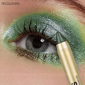 Green Pearlescent Eyeshadow Pen Lasting Glitter Shimmer Eye Pigment Highlighter Blue Eyeliner Stick Makeup Tool Eye Makeup Product