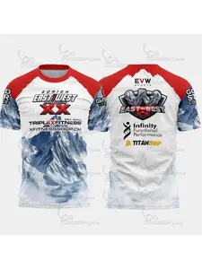 2026 EVW Sports New East VS West Jersey Loose Quick Drying Arm Wrestling Sports T-shirt Summer Man's T-shirt