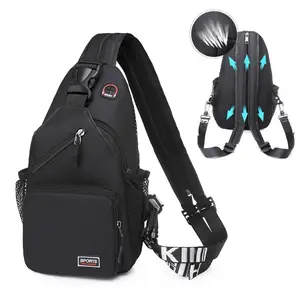 Sling Bag For Women Men Crossbody Chest Bag, Shoulder Bags Backpack, Two-Purpose Bag Casual Daypacks Belt Bag For Travel Hiking Bum Bag Zipper Belt Bag