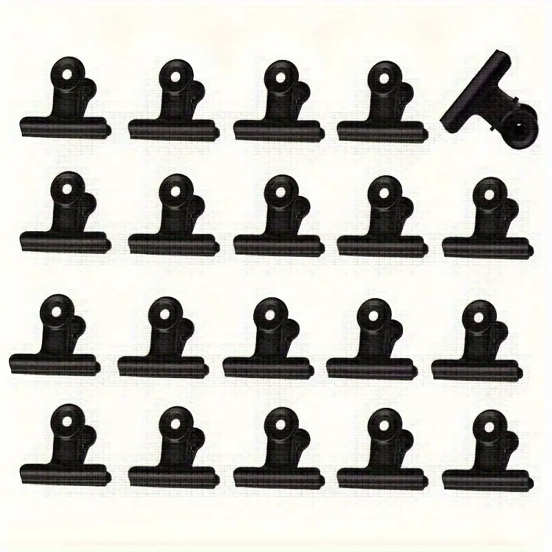 10pcs, Small Bulldog Paper Clips,Bulldog Clips Multi-functioal Clip for Staples Binder Clips Metal Letter Clips for Photos Offices Kitchen At Home