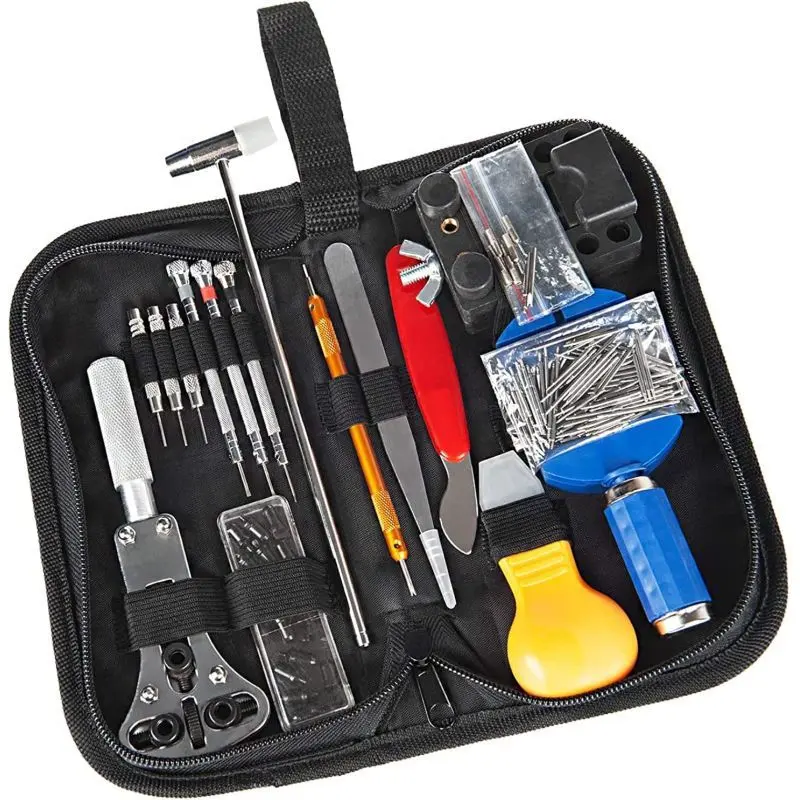 Watch Repair Tool Kit 147 PCS Professional Spring Bar Watch Band Link Pin Tools Set with Carrying Case