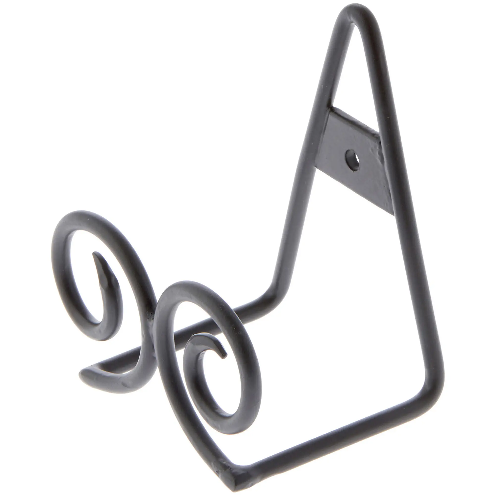Bard's Black Twin Scroll Wall Mountable Display Easel Stand, 3.5" H x 3.75" W x 2.5" D