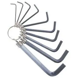 212 MAIN Compact 10-Piece Metric Hex Key Set, Ring Handle Hand Tool for Wrench Applications, Compact Set