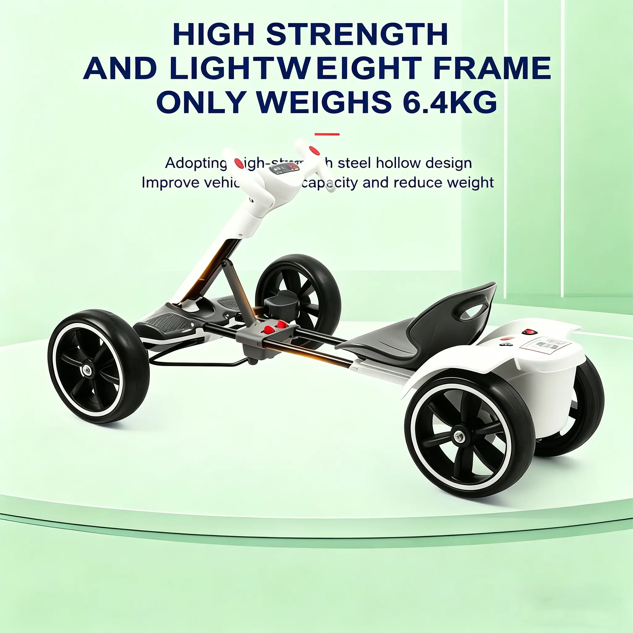 Foldable Electric Scooter for Adults, 390W Motor, Up to 3.7 MPH, EVA Tires, Adjustable Handlebar, Dual Braking System, Portable Outdoor Commuter Scooter, Ride On Machine, Toddler Car, Go Kart, Holidays, Outdoor Play, Multifunctional, Grows With Child, Fol