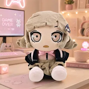 Chiaki Nanami Inspired Plush Doll, Danganronpa Game Character Stuffed Animal, Cute Anime Collectible Plush Toy, Soft Kawaii Room Decor, Birthday Gift for Fans, 23cm