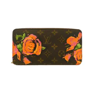 Pre-owned Louis Vuitton Canvas Small Leather Goods Monogram Zippy Wallet Long Wallet Limited