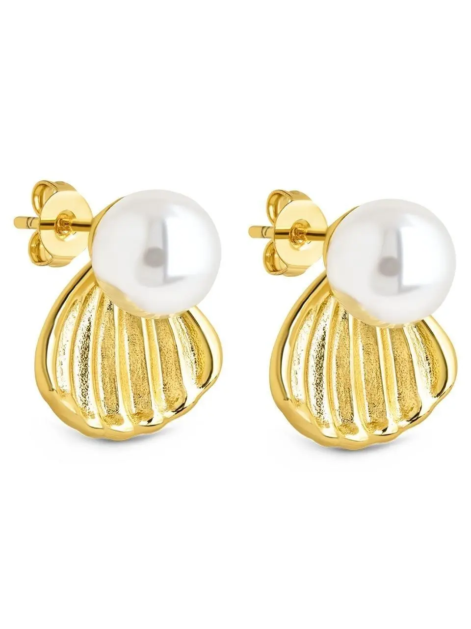 Alice Pearl & Shell Stud Earrings