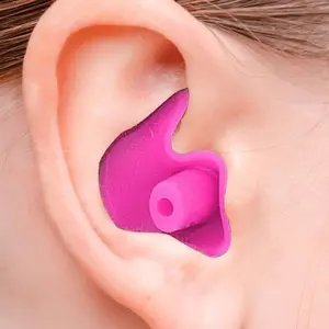 Durable Earplugs Classic Delicate Texture 1 Pair Waterproof Earplugs Ear Plugs Swimming Accessories