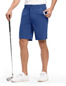 Limited-time clearance sale TBMPOY Men's  Golf Shorts 9" Stretch Quick Dry Lightweight Casual Dress Shorts with Elastic Waist & 5 Pockets for Work Travel #summervibes