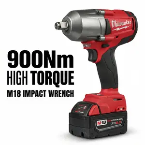 Milwaukee M18 FMTIWF12 Mid Torque 1/2 Inch Impact Wrench for Heavy Duty Construction and Mechanic Work 18V Brushless Cordless Tool Delivering 3100 IPM and 900Nm Torque Capacity for M22 Bolts High Performance Portable Design,summervibes
