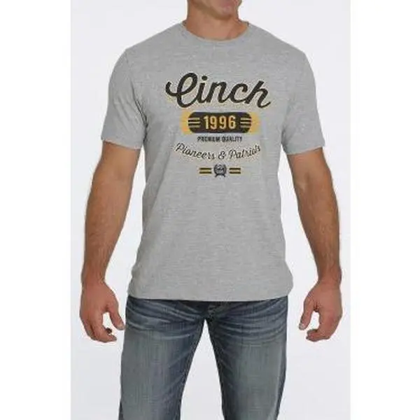 MEN'S Cinch PIONEERS AND PATRIOTS TEE - HEATHERED GRAY