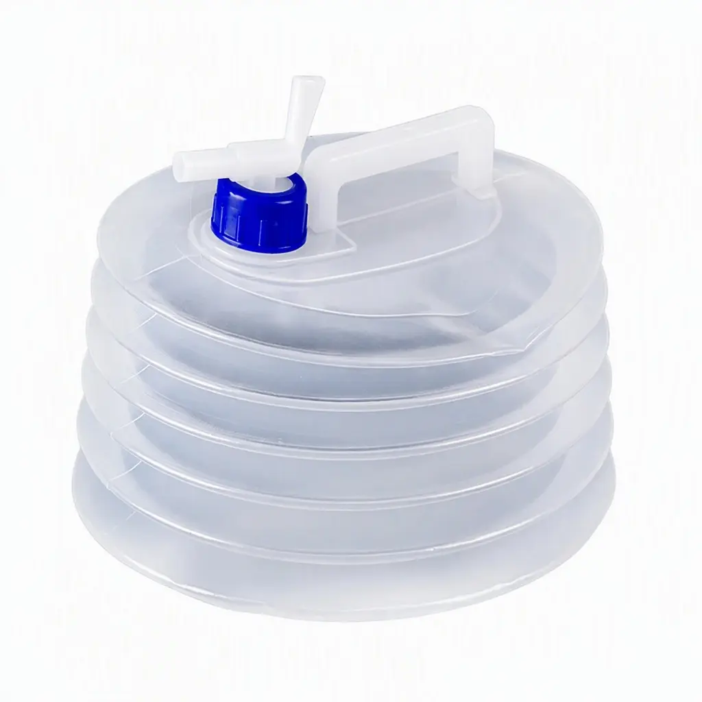 Thickened LDPE,BPA-Free, Collapsible Water Bucket, Leak-Proof Retractable Container, 3L, 5L, 10L, 15L, with Spigot & Reinforced Handle, for Camping, Hiking, Beach, Road Trips & Emergency Storage