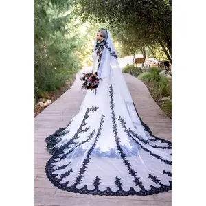 Raisa Black and White Mermaid Wedding Dress Medieval Wedding Dress  Renaissance Wedding DressFantasy Wedding DressGothic Wedding Dress