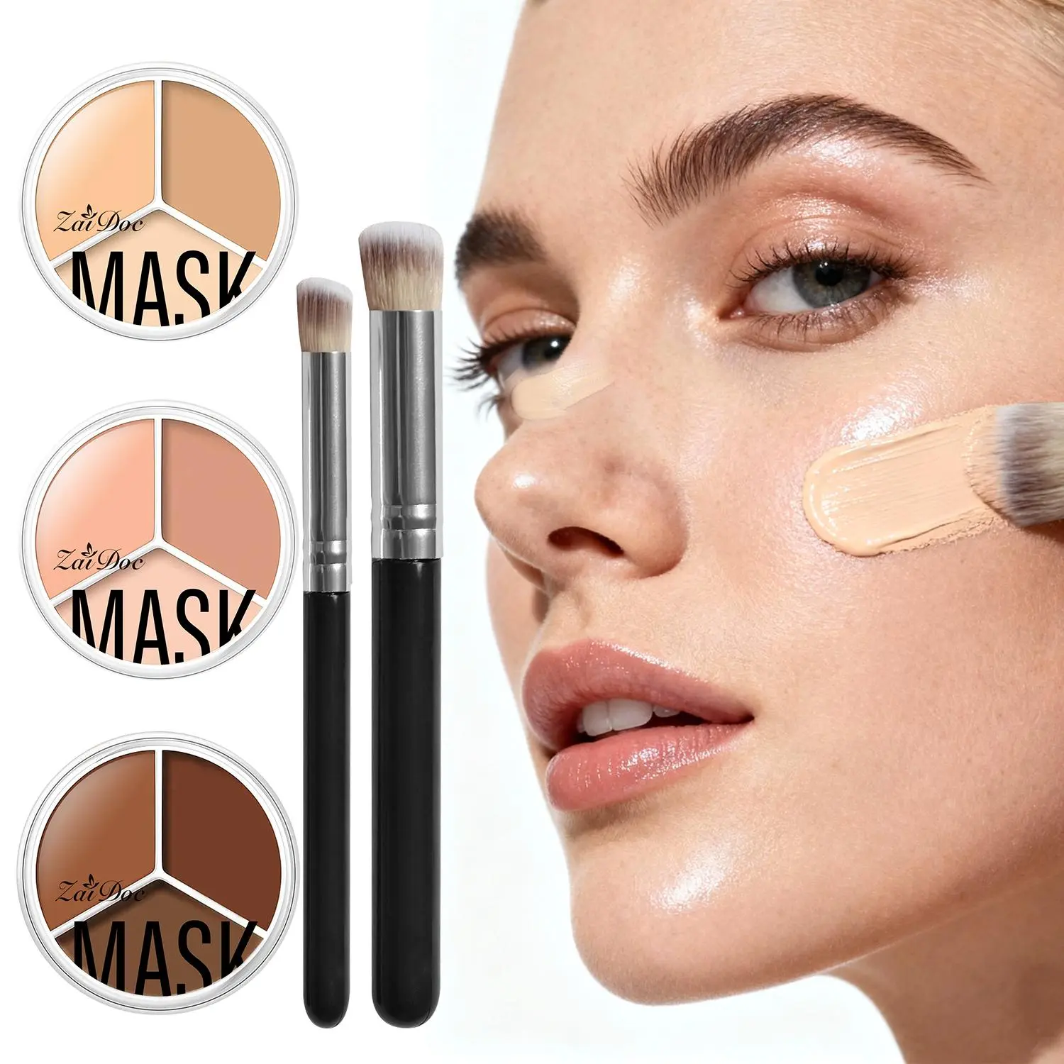 3-Color Palette Your All-in-One Concealer! Match, Cover & Contour with EASY Flawless Foundation 3-Color Palette Your All-in-One Concealer! Match, Cover & Contour with EASY Flawless Foundation