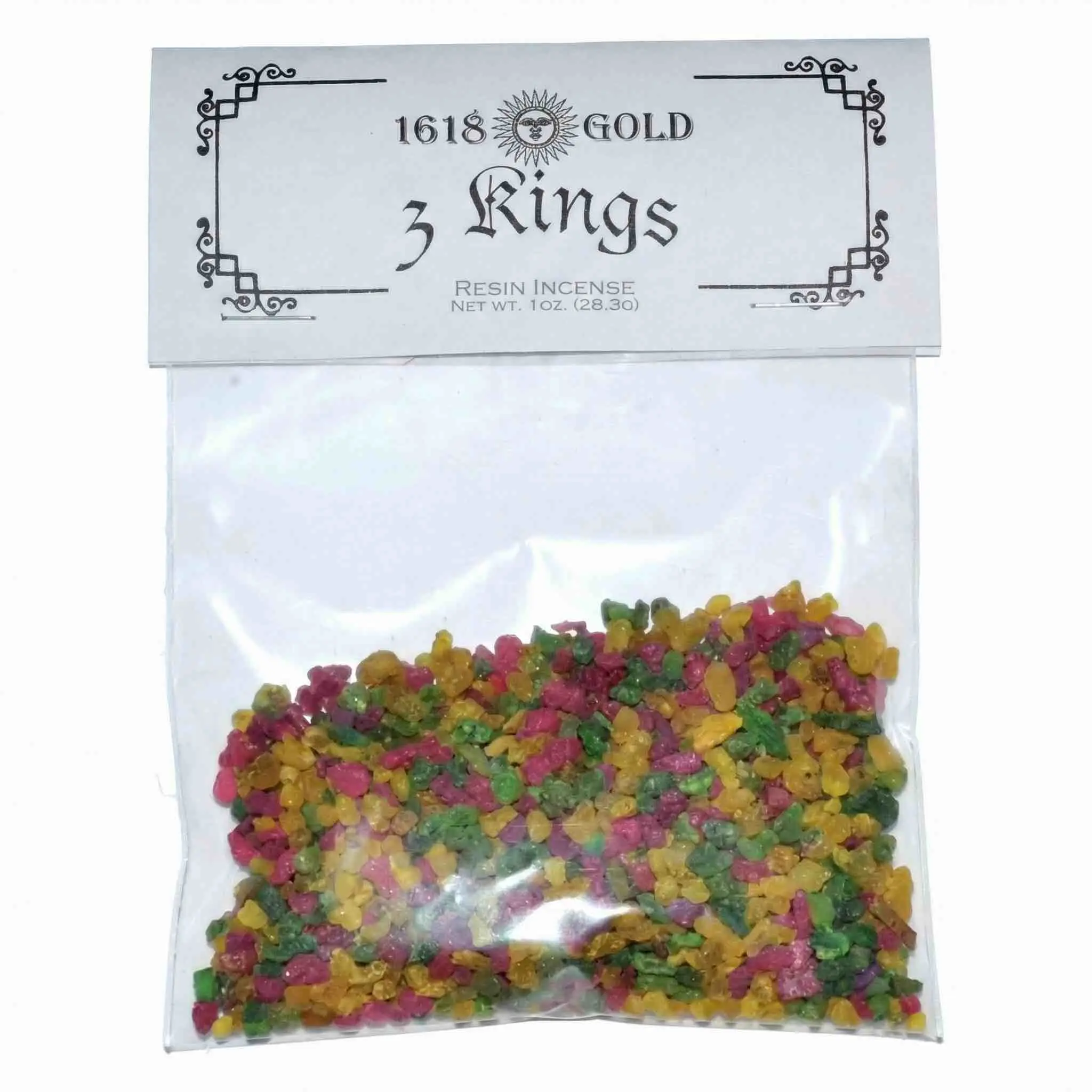 Three Kings Resin Incense 1 oz — Frankincense, Myrrh &amp; Benzoin Blend