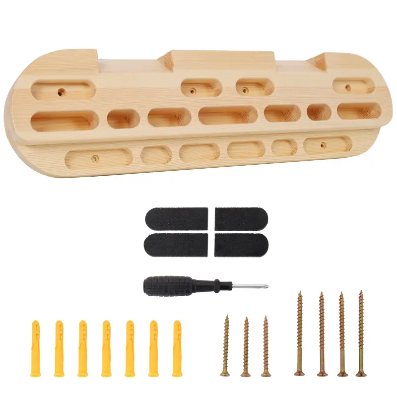 Climbing  Rock Climbing Training,Rock Climbing Fingerboard, Wooden Climbing Board Trainer for Strengthen Fingers and Grip