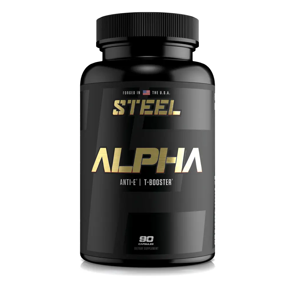 STEEL ALPHA-AF Anti-E/T-Booster Formula - 90 Capsules for Enhanced Physical Function & Natural T-Boost - Comprehensive PCT Supplement - Healthcare