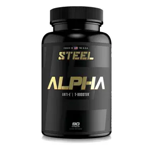 STEEL ALPHA-AF Anti-E/T-Booster Formula - 90 Capsules for Enhanced Physical Function & Natural T-Boost - Comprehensive PCT Supplement - Healthcare