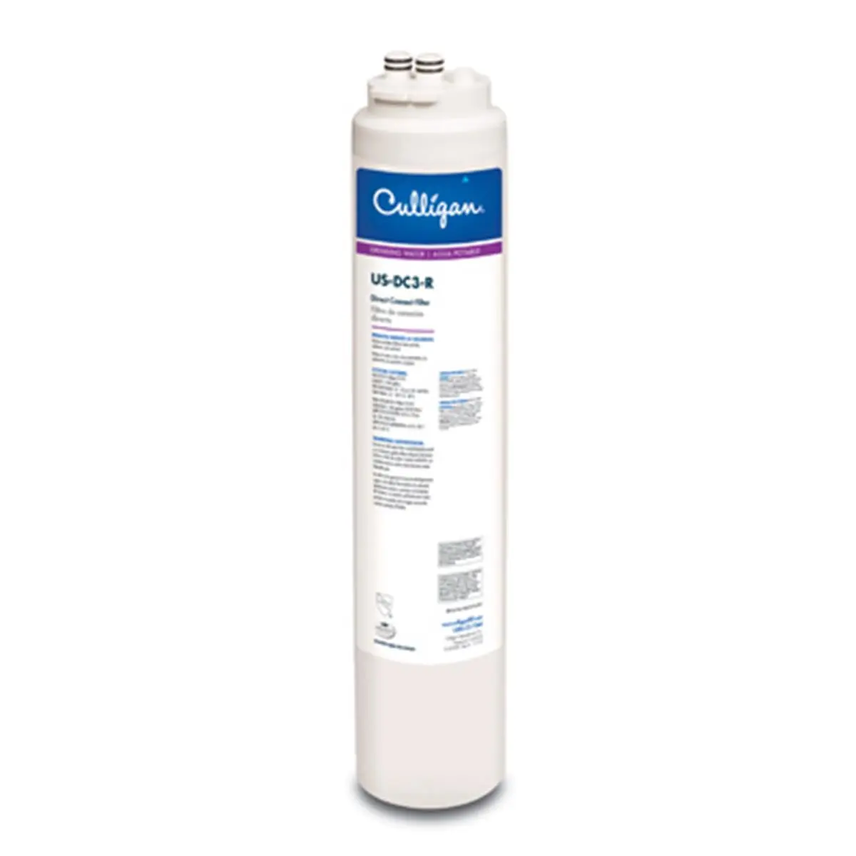 Culligan Direct Connect Replacement Drinking Filter Cartridge - Compact Plastic Kitchen Faucet Filter, Quick Lock, 4.41 lbs, 99% Lead Reduction, TV No.216-908, Cold Water Line, Chlorine & Odor Remover, Taste & Purity Improver, Clean Water Solution, Water