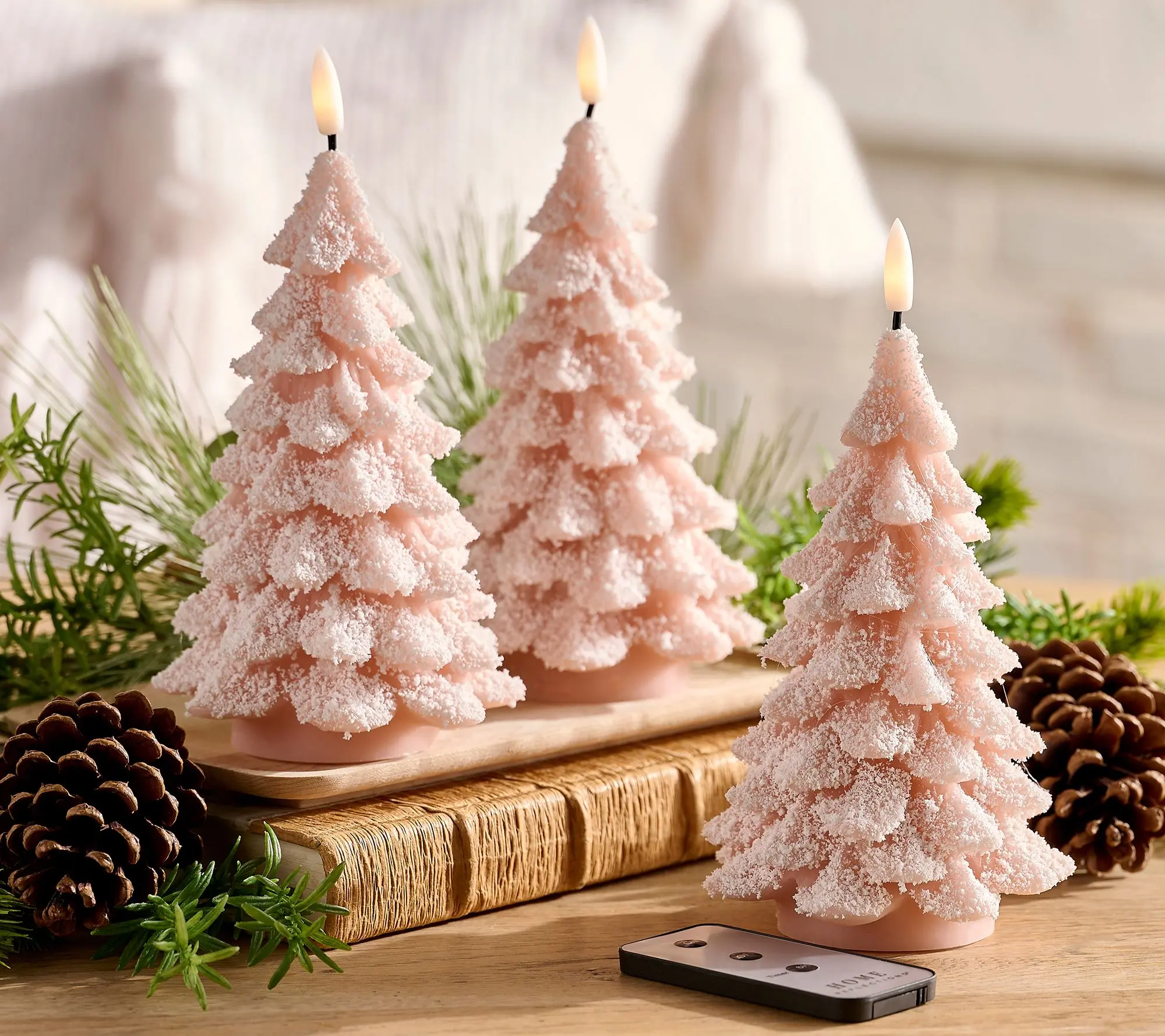 Home Reflections Set of 3 Flameless Tree Candles Home Reflections Set of 3 Flameless Tree Candles