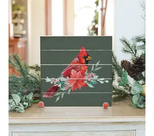 Sincere Surroundings 8" Cardinal Poinsettia Pallet Petite