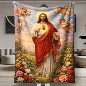 1pc Personalized Pattern Printed Blanket, Bedding, Dormitory Blanket, Nap Blanket, Car Blanket, Office Blanket, Air Conditioning Blanket