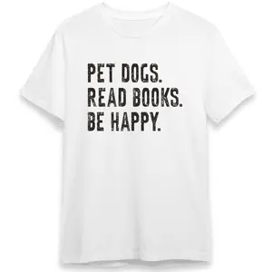 Book T-shirt, Book Lover Gift, Bookish Reading Shirt, Book Club Shirt, Bookworm Apparel, Librarian T-shirt, Books and Dogs T-shirt
