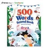 TIMETOME 500 Words Sound Book for Kids – Interactive Educational Toy with 23 Themes, Touch-Activated Audio Book for Vocabulary Development, Preschool Learning and Early Education, Waterproof & Tear-Resistant
