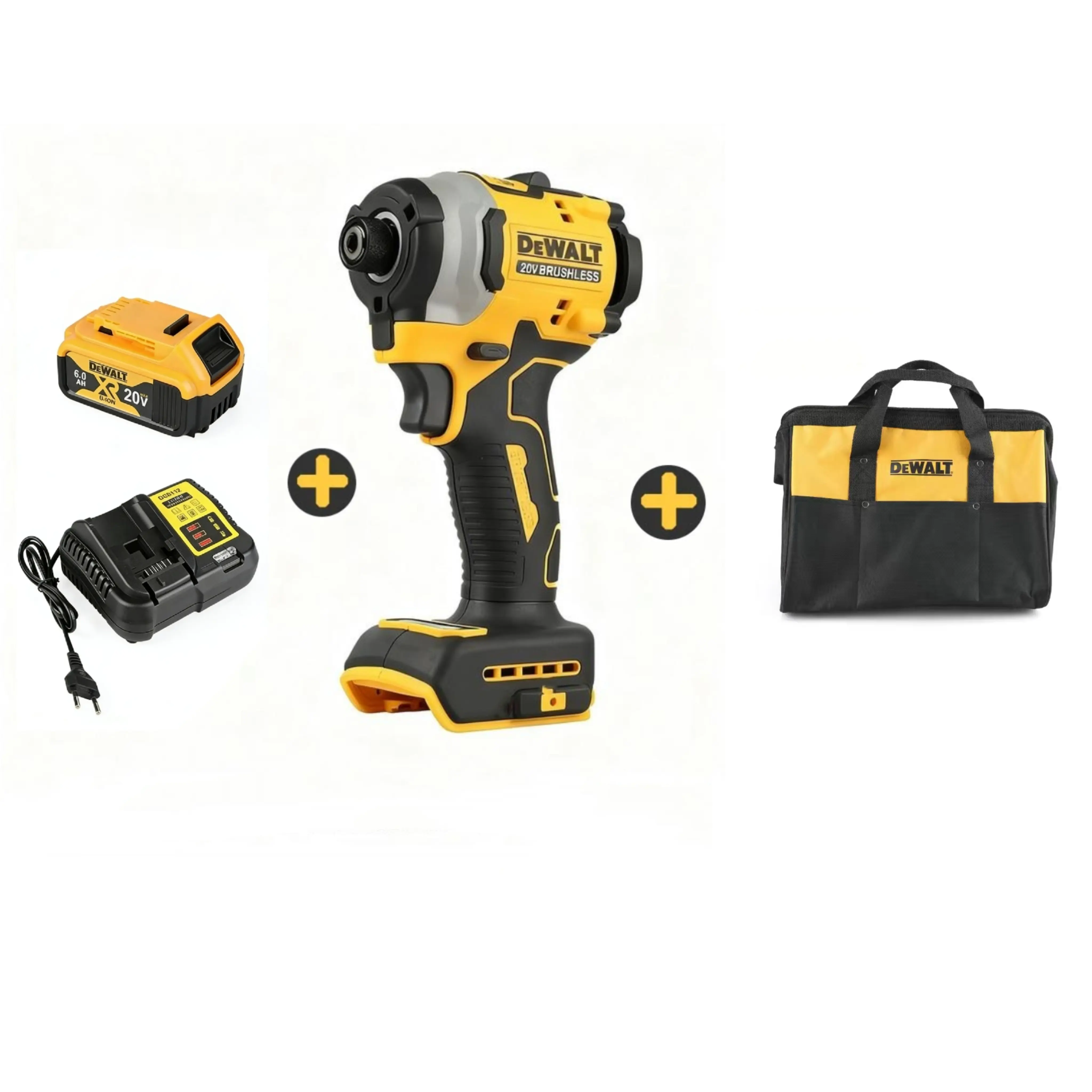 DeWalt DCF850 Brushless Cordless Drill, Lithium-Ion Adjustable Speed Impact Drill, Cordless Power Tool for Woodworking, Cordless Power Tools