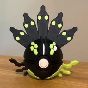 Zygarde 50% Ball - Made to Order, High-Quality PLA, 3D Printed Pokeball Figure Figurine Collectibles