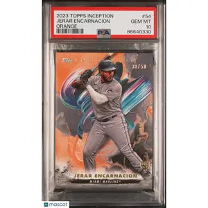 2023 Topps Inception Jerar Encarnacion Orange /50 #54 PSA 10 Baseball