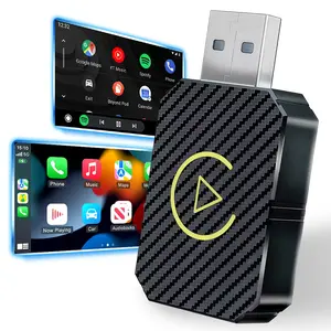 Wireless CarPlay Adapter 2026 Upgrade,Apple & Android Auto Compatible,Plug and Play,No Latency,Converts Factory Wired to Wireless,Wireless adapter Electronic Charger Carplay Dongle,Car Eelectronic Accessories, Carplay Car Screen, Portable Wireless Carplay