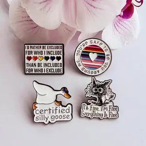 Cute Funny Metal Enamel Pin for Jeans, Backpack, Cap, Sweaters Gift idea